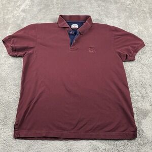 Arrow Sports Fit Polo Shirt Mens Large Maroon Short Sleeve
